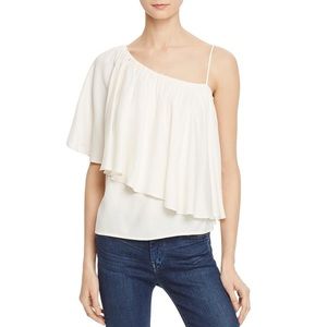 Ella Moss stella boho one shoulder ruffle blouse